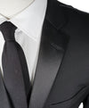 IKE BEHAR - Notch Lapel Classic Black 2-Button Tuxedo Suit - 44R