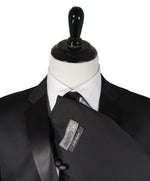IKE BEHAR - Notch Lapel Classic Black 2-Button Tuxedo Suit - 44R