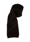 $165 OVADIA & SONS - Knit Brown Diagonal Stripe Textured - Tie