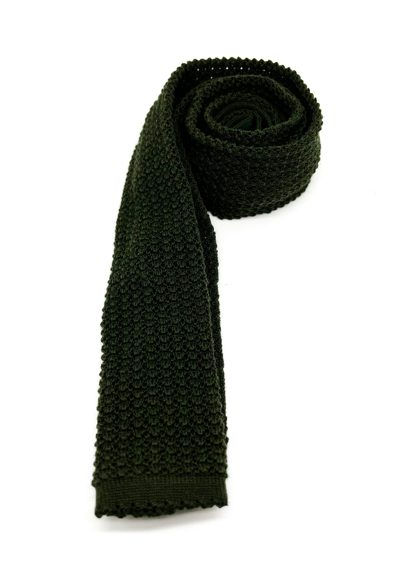 $165 OVADIA & SONS - PURE WOOL Knit Green - Tie