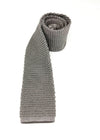 $165 OVADIA & SONS - SILK Knit Gray Solid - Tie