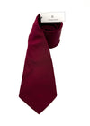 $165 OVADIA & SONS - PURE SILK Burgundy Wine Woven Solid - Tie