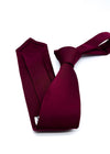 $165 OVADIA & SONS - PURE SILK Burgundy Wine Woven Solid - Tie