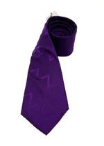 $165 OVADIA & SONS - SILK Purple 'ART DECO' Textured Woven - Tie