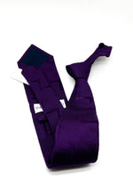 $165 OVADIA & SONS - SILK Purple 'ART DECO' Textured Woven - Tie