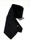 $200 BURBERRY LONDON - Black Textured Silk LOGO 3.5" - Tie