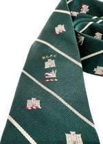 RALPH LAUREN "RUGBY" - 'Rugby League Fan Club' Green Logo Crest 2.75" - Tie