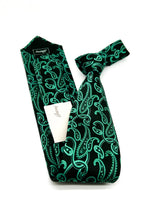 $240 BRIONI - Bold Green Large Paisley Silk 3" - Tie