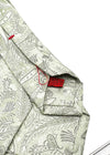$235 ISAIA - * 7-Fold * Napoli Green Tonal Paisley Tie 3.25" - Tie