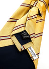 $230 E. MARINELLA - NAPOLI *Hand Made* Collegiate Gold / Burgundy 3.5" - Tie