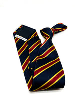 $230 E. MARINELLA - NAPOLI *Hand Made* Collegiate Navy Alt Stripe 3.5" - Tie