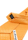 $230 E. MARINELLA - NAPOLI *Hand Made* Orange Star Pattern SILK 3.5" - Tie