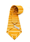 $230 E. MARINELLA - NAPOLI *Hand Made* Orange Horizontal Stripe 3.5" - Tie