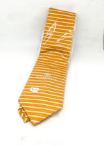$230 E. MARINELLA - NAPOLI *Hand Made* Orange Multi Horizontal Stripe 3.5" - Tie