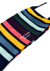 PAUL SMITH - NAVY "Multi-Colored" Striped Cotton Socks - N/A