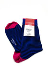 MARCOLIANI - Blue & Pink "FULL COLOR" MADE IN ITALY Cotton Socks - N/A