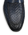 MAGNANNI - For Saks Fifth Avenue Basket Weave Woven Leather Penny Loafers - 10