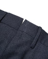 INCOTEX - Blue Classic Fit Check Wool Dress Pants Super 100’s - 36W