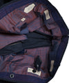 INCOTEX - Blue Classic Fit Check Wool Dress Pants Super 100’s - 36W