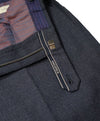 INCOTEX - Blue Classic Fit Check Wool Dress Pants Super 100’s - 36W
