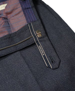 INCOTEX - Blue Classic Fit Check Wool Dress Pants Super 100’s - 36W