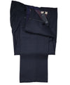 INCOTEX - Blue Classic Fit Check Wool Dress Pants Super 100’s - 36W