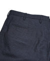 INCOTEX - Logo Tassel Blue Gray Slim Fit Flannel Plaid Dress Pants - 38W