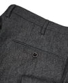 INCOTEX - Logo Tassel Charcoal Regular Fit Flannel Dress Pants Super 100’s - 39W