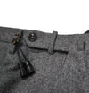 INCOTEX - Logo Tassel Gray Slim Fit Flannel Dress Pants Super 100’s - 33W