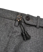 INCOTEX - Logo Tassel Gray Slim Fit Flannel Dress Pants Super 100’s - 33W