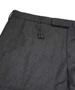 INCOTEX - Logo Tassel Gray Slim Fit Light Flannel Dress Pants Super 100’s - 37W