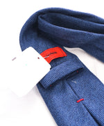 ISAIA  - Cashmere Blend Medium Blue 7-Fold Tie -