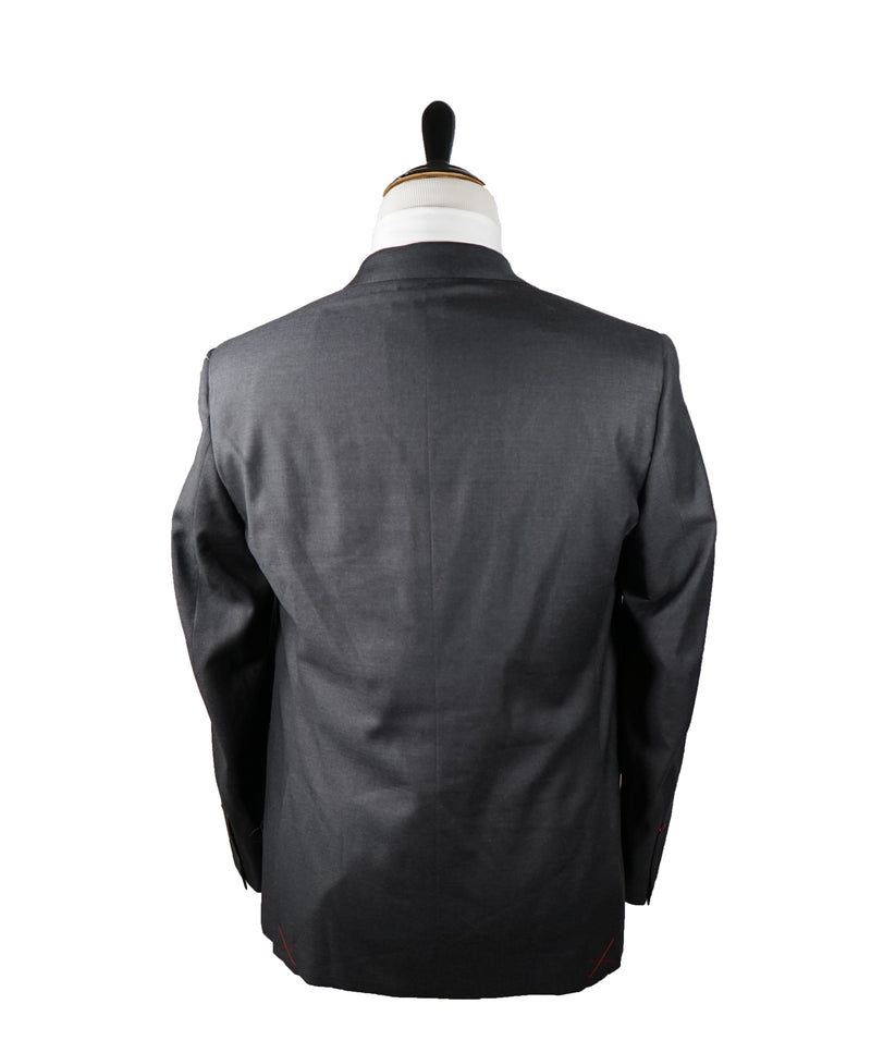 ISAIA - Aquaspider Base “Sanita” Charcoal 2-Button Suit - 42S