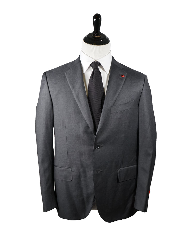 ISAIA - Aquaspider Base “Sanita” Charcoal 2-Button Suit - 42S