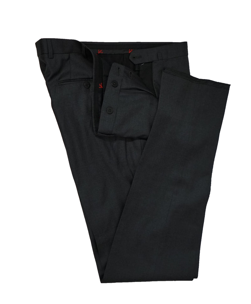 ISAIA - Aquaspider Base “Sanita” Charcoal 2-Button Suit - 42S