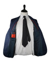 ISAIA - Blue Chalk Stripe Wool/Silk Light flannel Suit - 38R