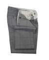 ISAIA - Cashmere /Wool /Mohair Blend Gray Check Suit LOGO COLLAR - 38R