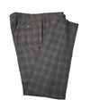 ISAIA - Gray & Blue Multi Check Plaid Dress Pants - 40W