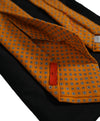 ISAIA  -  Orange  7-Fold Foulard Cotton Tie