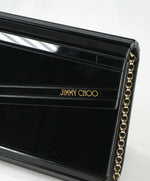 JIMMY CHOO - Black "Candy" Clutch Bag Gold Chain -