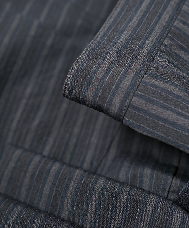 JOHN VARVATOS - Bold Fashion Stripe Wool Blend 5-Pocket Dress Pants - 36R