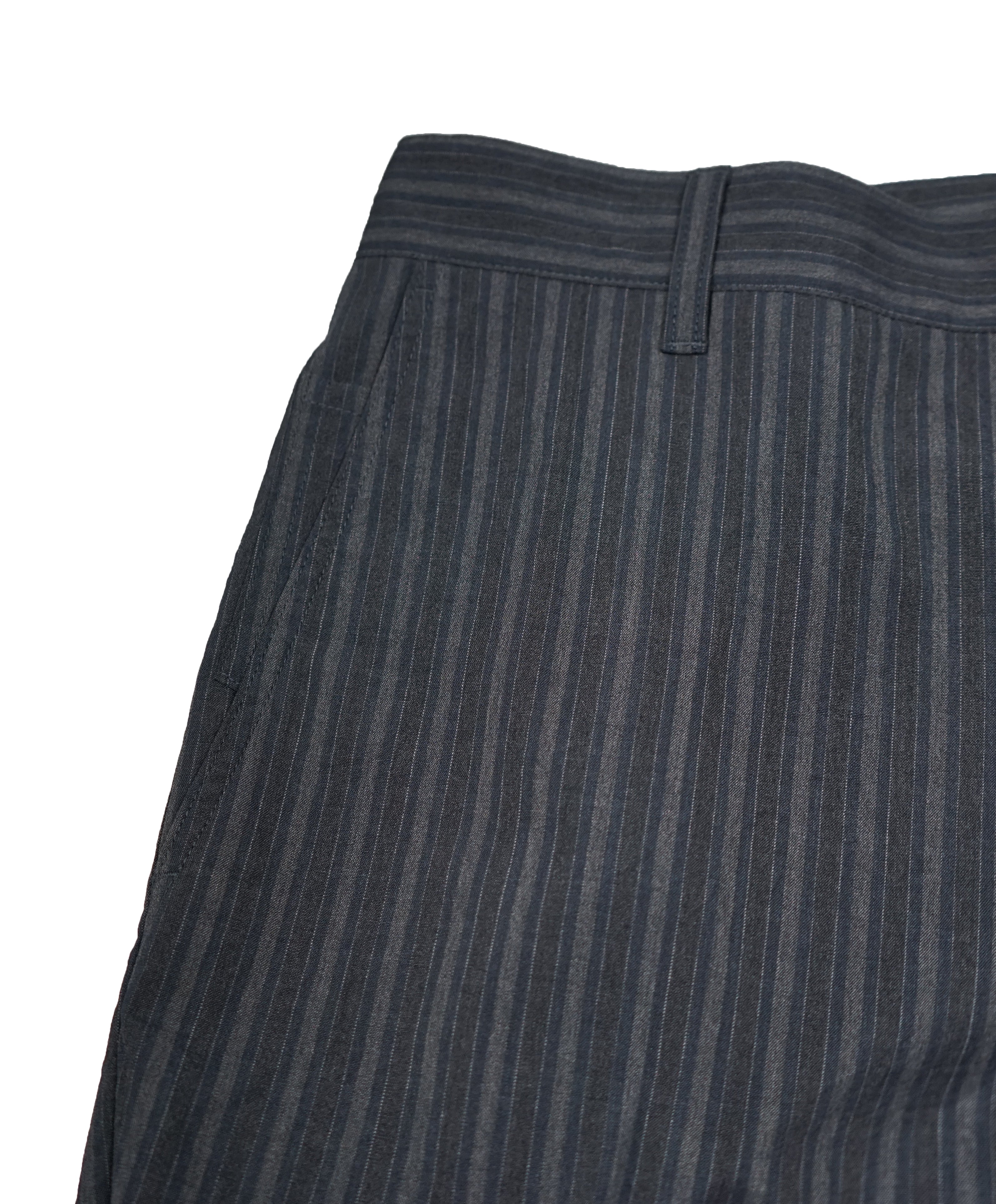 JOHN VARVATOS - Bold Fashion Stripe Wool Blend 5-Pocket Dress Pants - 36R