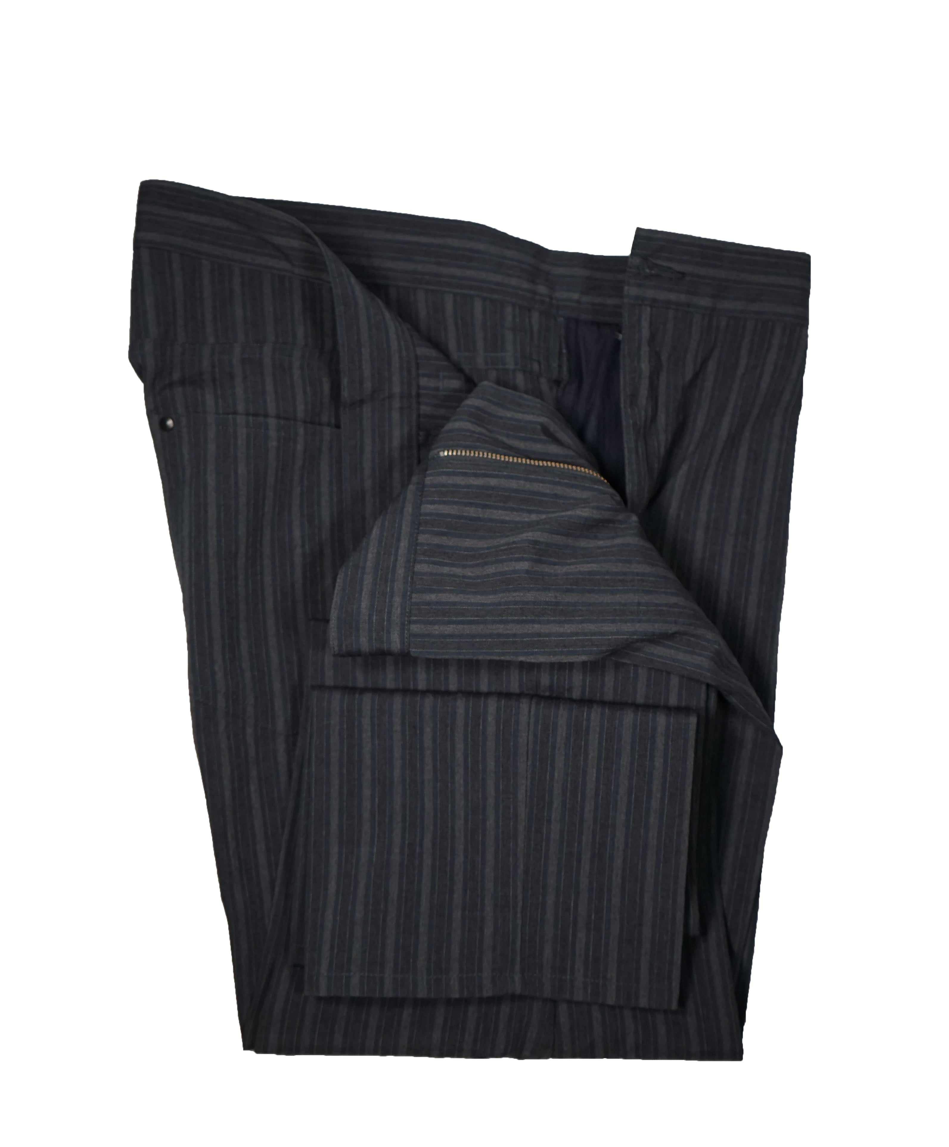 JOHN VARVATOS - Bold Fashion Stripe Wool Blend 5-Pocket Dress Pants - 36R