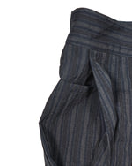 JOHN VARVATOS - Bold Fashion Stripe Wool Blend 5-Pocket Dress Pants - 36R