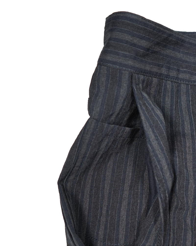 JOHN VARVATOS - Bold Fashion Stripe Wool Blend 5-Pocket Dress Pants - 36R