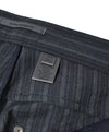 JOHN VARVATOS - Bold Fashion Stripe Wool Blend 5-Pocket Dress Pants - 36R