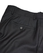JOHN VARVATOS - Brown & Blue Micro Check Flat Front Dress Pants - 32W