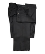 JOHN VARVATOS - Brown & Blue Micro Check Flat Front Dress Pants - 32W