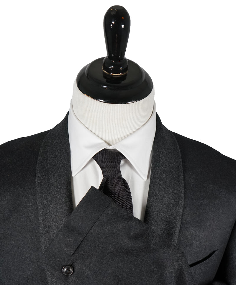 JOHN VARVATOS - Mainline Shawl Collar Melange Flannel Wool Blazer - 44R