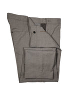 JOHN VARVATOS - Stone Gray Wool Blend 5-Pocket Dress Pants - 38W